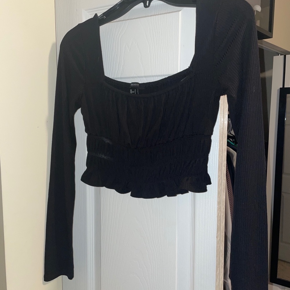Black Forever 21 crop top